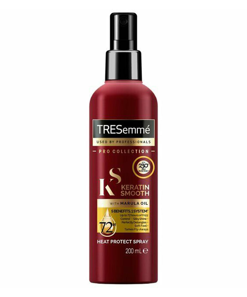 Fiive Beauty Top 5 heat protection sprays Tresemme Keratin smooth heat protection spray